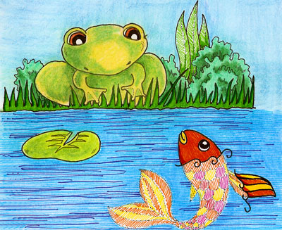 Frog and Fish